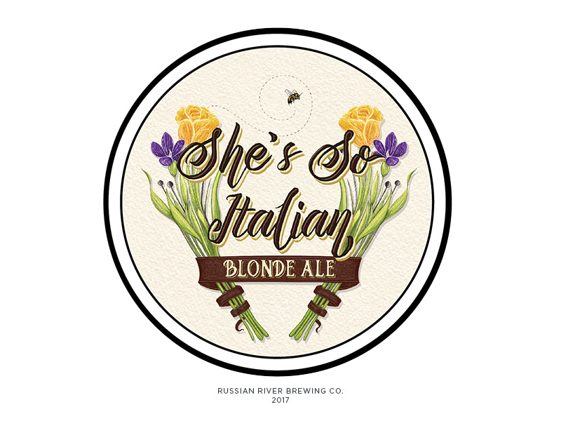 Russian River Brewing Co. - She's So Italian brewing russian river beer packaging craft beer beer
