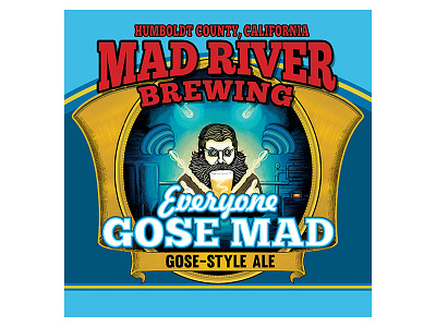 Mad River Brewing Co. Everyone Goes Mad beer beer packaging craft beer mad river