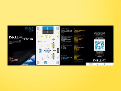 Dépliant Dell EMC Forum - Internship 2016 branding design intership print