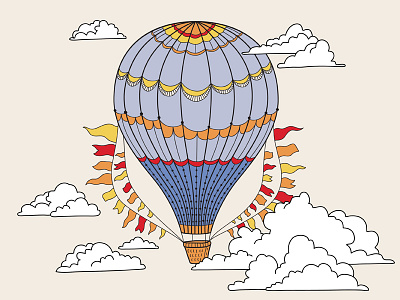 Balloon air balloon cloud fly journey travel