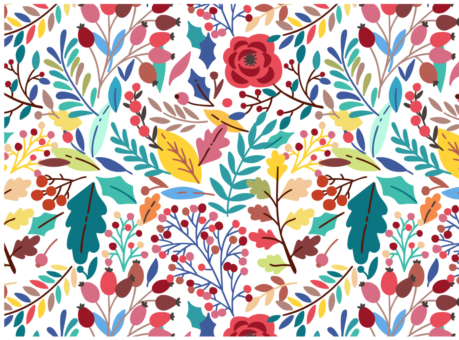 Fall top floral print