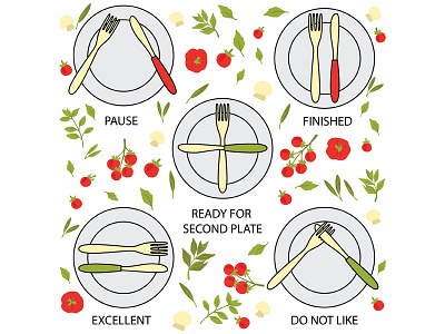 Etiquette etiquette food icon plate table