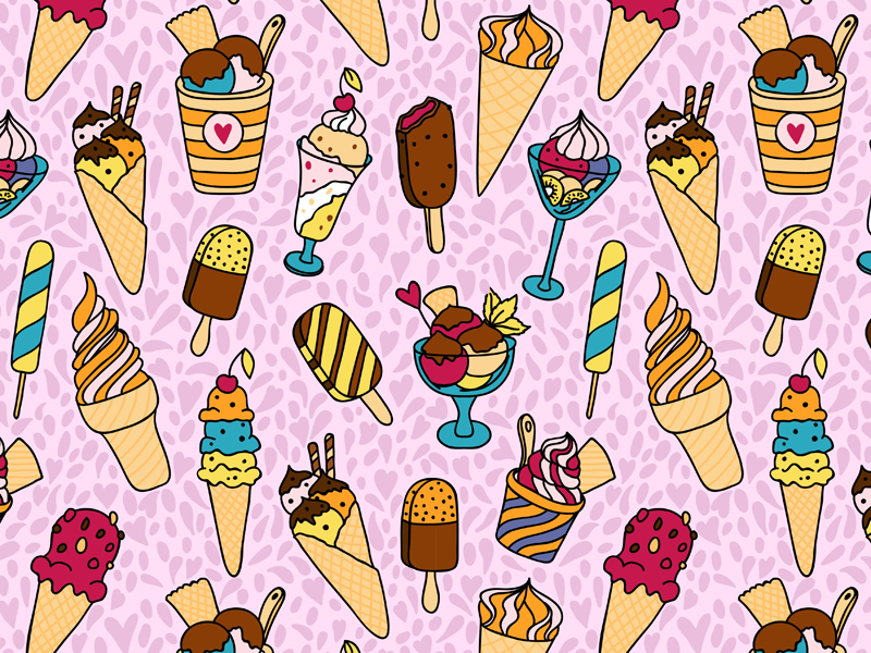 Ice Cream by Maria Galybina on Dribbble