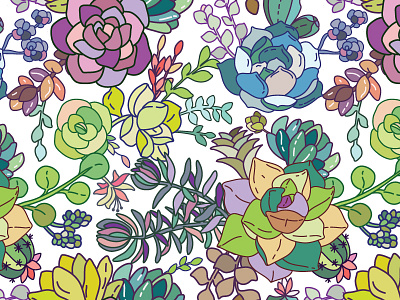 Succulent pattern