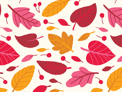 Autumn leaves autumn fall leaf leaves pattern seamless season vector