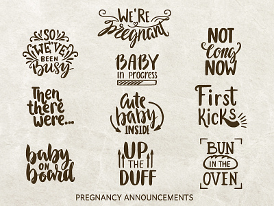 Pregnancy Announcements announcements baby calligraphy for sale kids lettering overlays photo pregnancy pregnant
