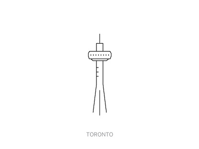 CN Tower - Toronto cn tower illustration lines minimal minimalism stroke thin toronto