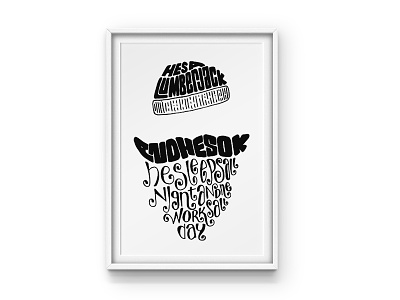 Lumberjack Song Lettering canada design graphic design hand lettering illustration lettered lettering lumberjack lyrics type typography