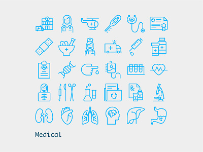 Medical doctor graphic design hospital icon design icon set iconography icons illustration illustrator line icons medical medical design