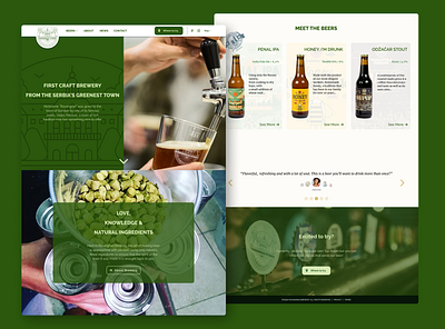 Ravangrad Brewery Home Page beer beer branding brand branding brewery home homepage landing page landing page design landingpage ui uidesign ux uxdesign webdesign website