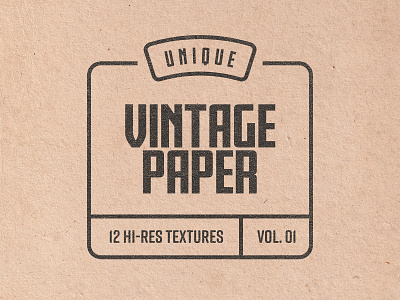 12 Vintage Paper Textures - Vol. 01