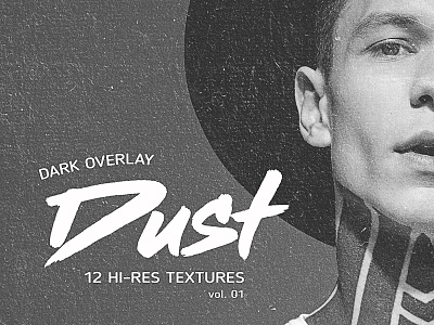 12 Dust Textures - Vol. 01 background black dark dirt dust jpg overlay paper set texture