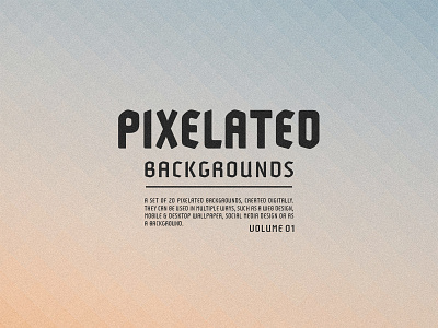 Pixelated Backgrounds - Vol. 01 background digital geometric gradient jpg mosaic pixelated polygon rgb square
