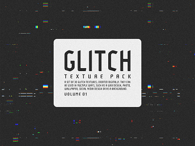 Glitch Textures - Vol. 01 abstract background black color digital glitch jpg texture tv vhs