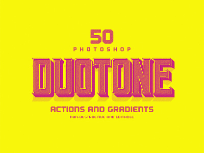 50 Duotone Photoshop Actions & Gradients