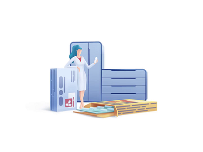 Healthcare series: Pharmacist 2.5d care clinic doctor health hospital illustration medical medicament medicine pharma pharmaceutical pharmacist pharmacy pill science speedart