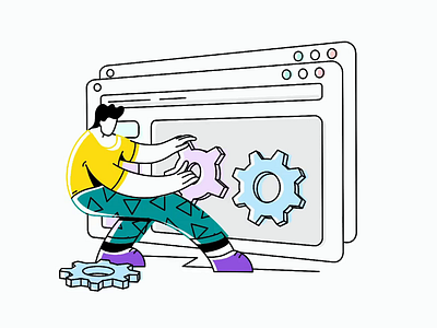 Dev & Design: Web Development developer illustration lineart science speedart web webdevelopment website