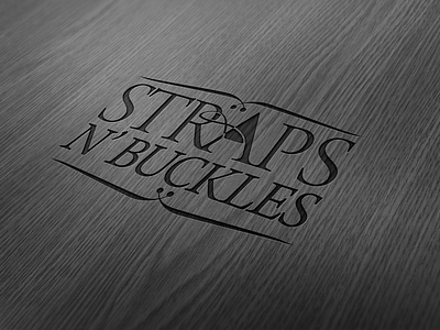 Straps and Buckles brand identity logo typography