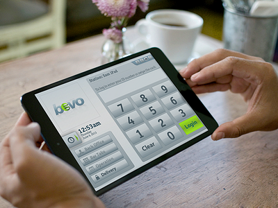 bevoPOS iPad app for restaurants app check input ios ipad menu pos restaurant ui ux