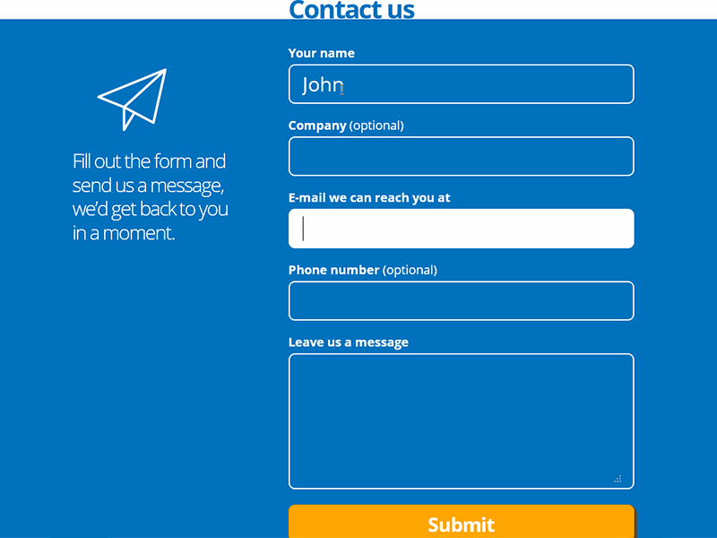 Joverton animation feedback form input interaction ui ux web