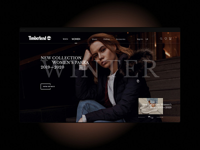 Timberland - Redesign Online Store app design ui ux website