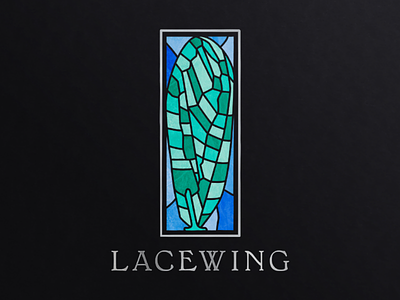 Lacewing Winery Logo graphic design labels logo logo design vector wine