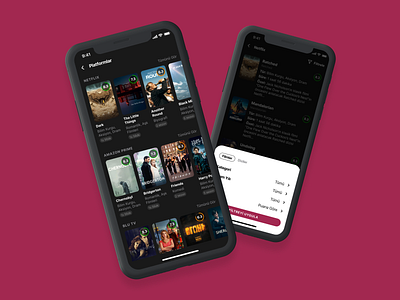 Sinemalar - On-Demand Platforms cinema design ios mobile movie ui ux