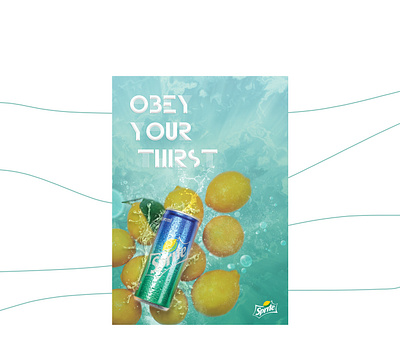 Sprite Poster 2019 coca cola design drinks ice ice poster limon poster sprite sprite summer poster