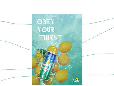 Sprite Poster 2019 coca cola design drinks ice ice poster limon poster sprite sprite summer poster