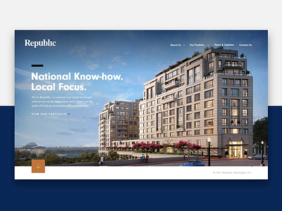 Republic — Website Page Transitions animation branding design interaction design interactive interactive design ui ux web website