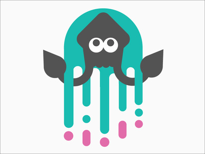 Splatoon Squid v2 by Abe - Dribbble