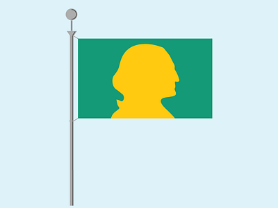 A New Washington State Flag abe schmidt flag flag pole state washington washington state flag