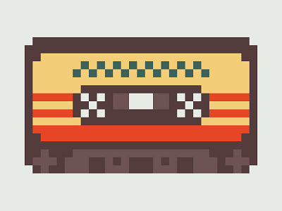 Awesome Mix Vol. 1 cassette pixel art