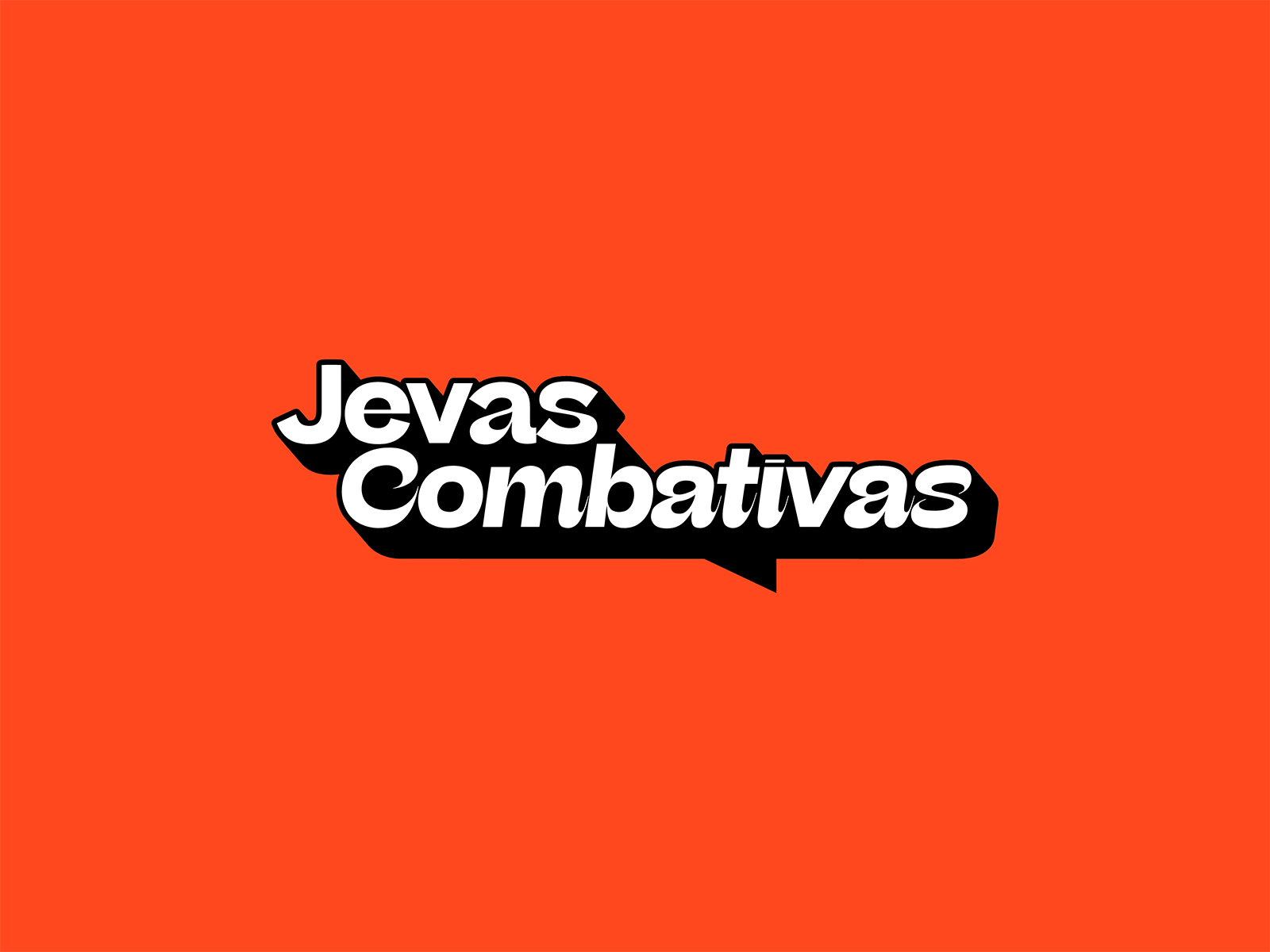 Jevas Combativas – Logo branding design graphic design logo type typography