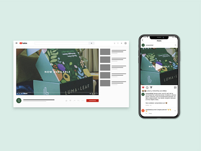 Luma & Leaf – Youtube & Instagram Design