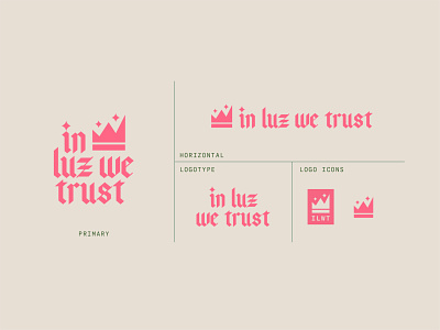 In Luz We Trust – Logos brand design branding branding design design graphic design icon logo logo design logo designer logo icons logo variations logos primary logo type typography visual identity