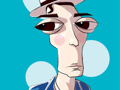 Buster caricature vector illustration