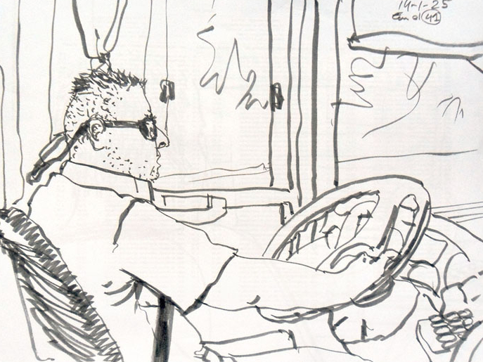 ArtStation - Illustration Character - The Bus Driver, Johan