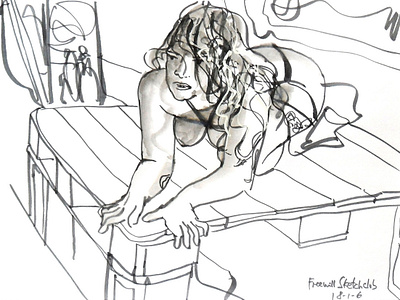 At Freewill Sketchclub Jam drawing illustration marker nudeart