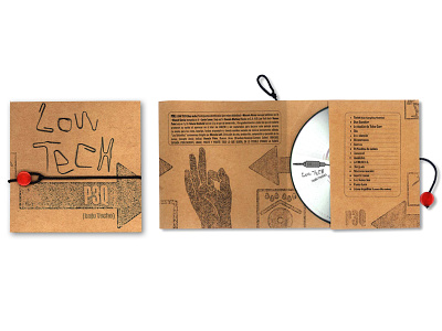 Low Tech compact disc design illustration music album