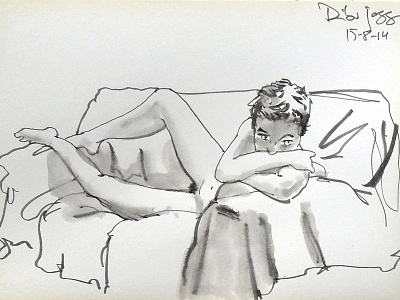 At Dibu-Jazz art drawing illustration marker nudeart pentel brush