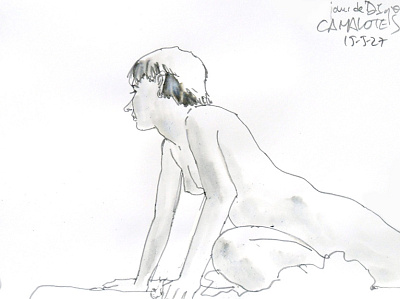 Agus at Camalotes art drawing nudeart