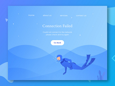 Connection Failed android characters color error graphic icon illustrations iphone kit modern ui web