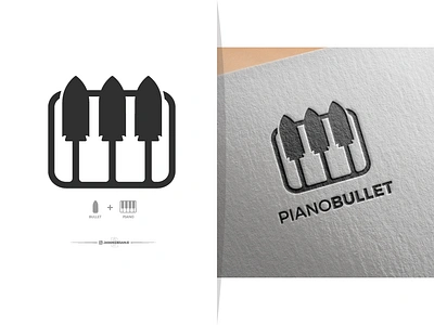 PIANO + BULLET bullet bullet journal bulletin cover bulletpiano concept conceptlogo logo logo a day logo brand logo branding logo mark logo simple logobrand logos logotype pianist piano pianobullet pianologo pianos