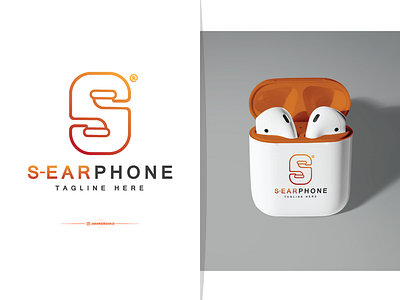 Letter S + Earphone earphon logo earphone earphones letter letter logo letter s letter s earphone letter s logo lettermark logo logo a day logo brand logo branding logo design logo mark logobrand logodesign logotype