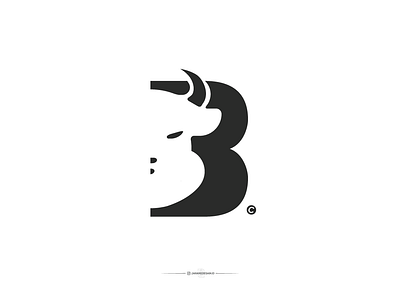 Letter B + Bull