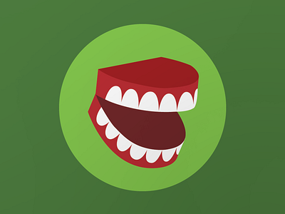Chatter Teeth design graphic art icon illustration vector