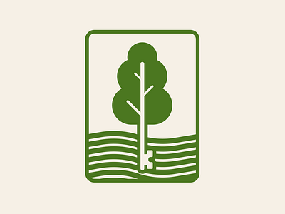 Keyflora Landscapes brand branding design flat graphic art icon illustration logo minimal vector web