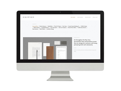 Edition / Design Studio / Website Project Page