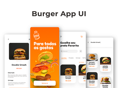 UI case study - App Burger aplication app branding design figma figmadesign illustrator minimal study typography ui uidesign uiux ux uxdesign